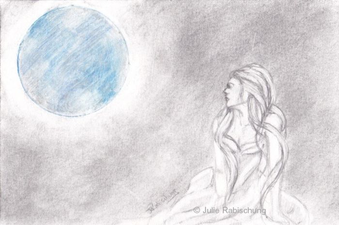 Dreaming under the blue moon by Julie Rabischung